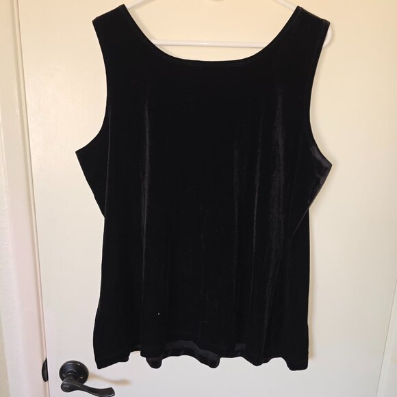 Susan Graver Crushed Velvet Tank Cami - Picture 4 of 5